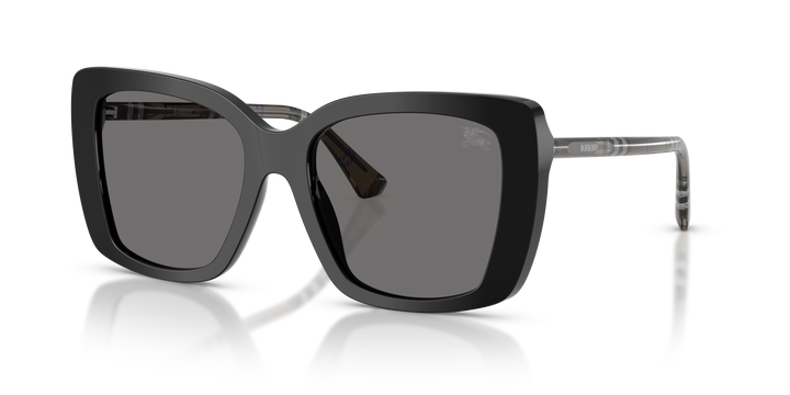 Burberry BE4456 416581 Negro / Gris oscuro polarizado vista 2
