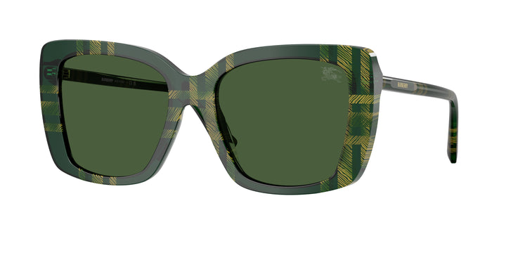 Burberry BE4456 416971 Cuadriculado Verde / Verde oscuro vista 1