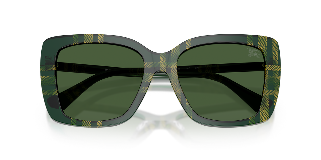 Burberry BE4456 416971 Cuadriculado Verde / Verde oscuro vista 6