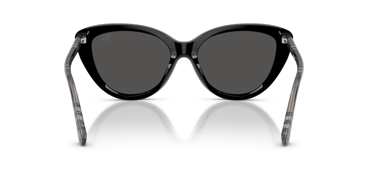 Burberry BE4457 416587 Negro / Gris oscuro vista 4