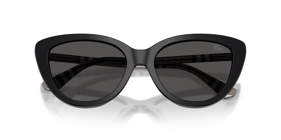Burberry BE4457 416587 Negro / Gris oscuro vista 6