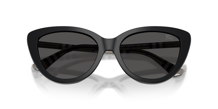 Burberry BE4457 416587 Negro / Gris oscuro vista 6