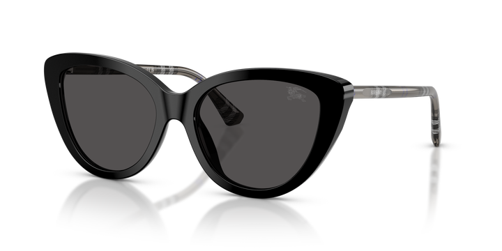Burberry BE4457 416587 Negro / Gris oscuro vista 2