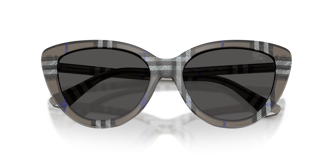 Burberry BE4457 416687 Liquen A Cuadros / Gris oscuro vista 6