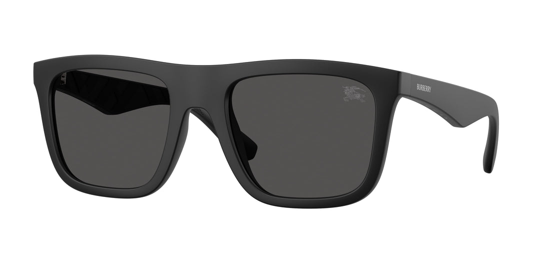 Burberry BE4458U 346487 Negro mate / Gris oscuro vista 1