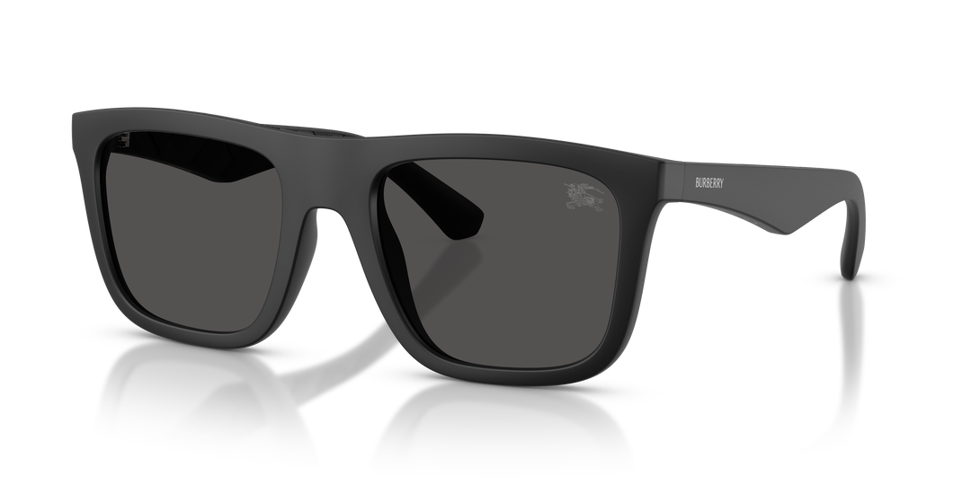 Burberry BE4458U 346487 Negro mate / Gris oscuro vista 2