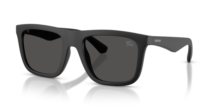 Burberry BE4458U 346487 Negro mate / Gris oscuro vista 2