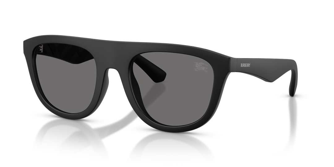 Burberry BE4459U 346481 Negro mate / Gris oscuro polarizado vista 2