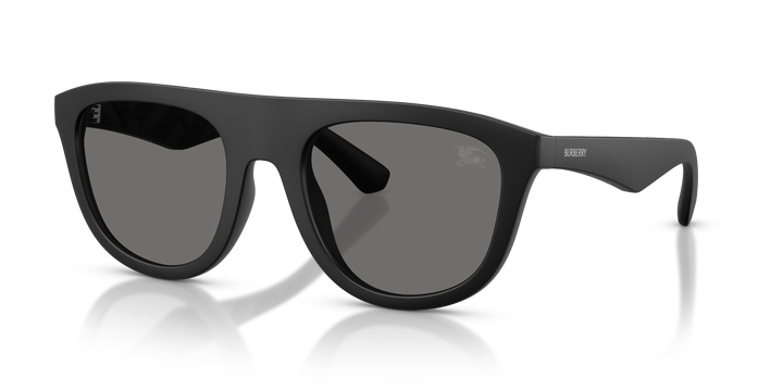 Burberry BE4459U 346481 Negro mate / Gris oscuro polarizado vista 2
