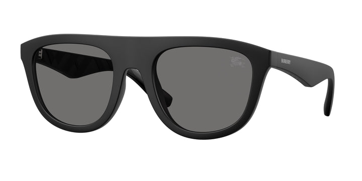 Burberry BE4459U 346481 Negro mate / Gris oscuro polarizado vista 1