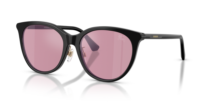 Burberry BE4464D 300130 Negro / Rosa Specchio Argento vista 2