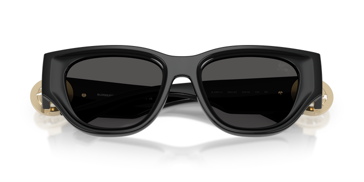 Burberry BE4467U 300187 Negro / Gris oscuro vista 6
