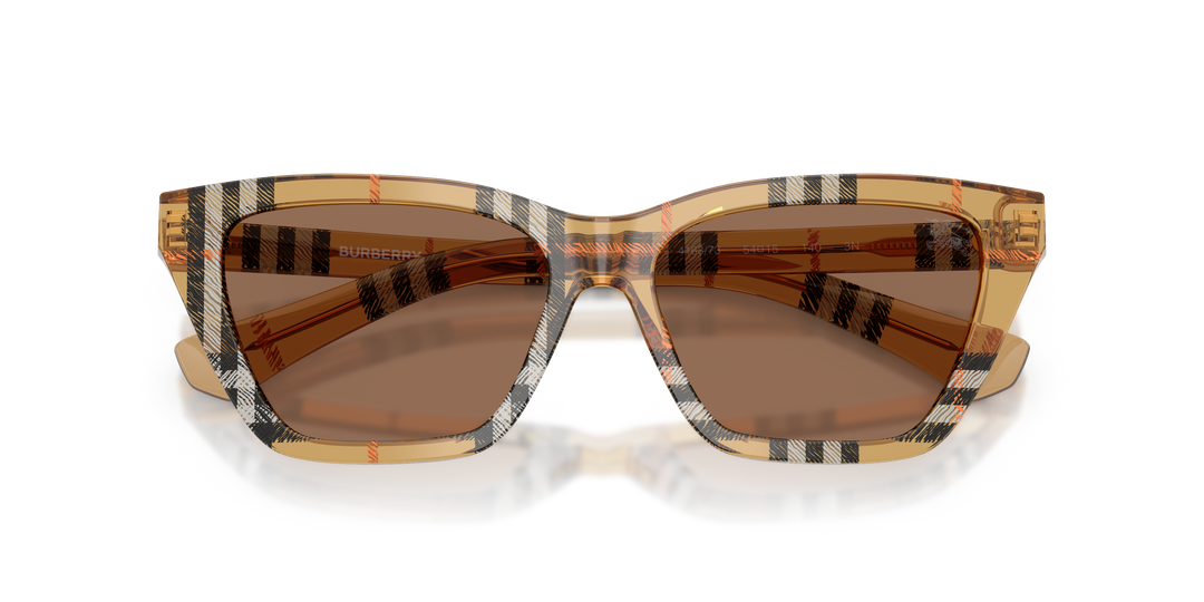 Burberry BE4468 416373 Arena A Cuadros / Marrón oscuro vista 6
