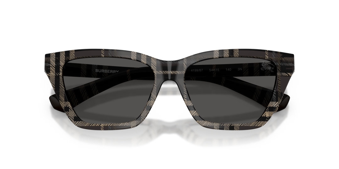 Burberry BE4468 419987 Cuadriculado Gris / Gris oscuro vista 6