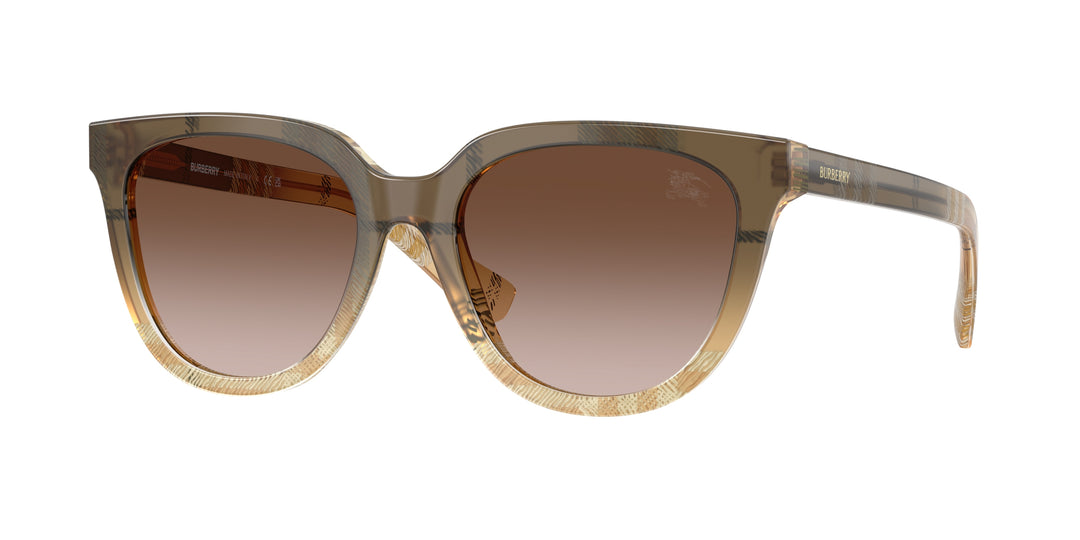 Burberry BE4469 420113 Beige A Cuadros / Marrón degradé vista 1