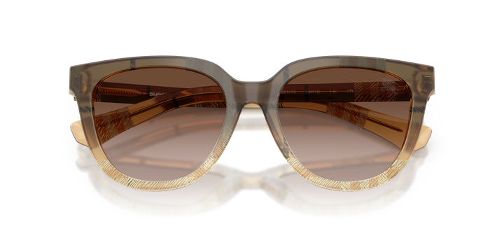 Burberry BE4469 420113 Beige A Cuadros / Marrón degradé vista 6