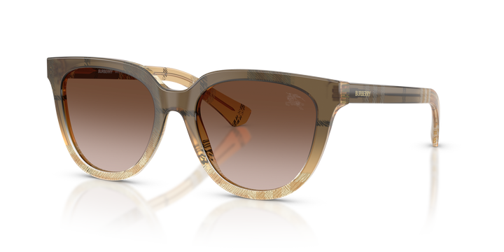 Burberry BE4469 420113 Beige A Cuadros / Marrón degradé vista 2