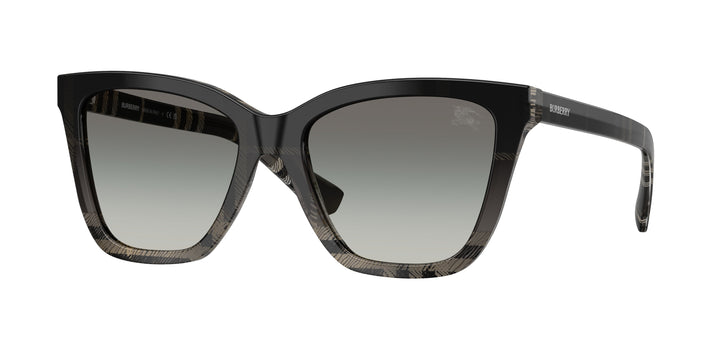 Burberry BE4470 420011 Cuadriculado Gris / Gris degradé vista 1