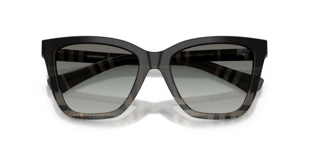 Burberry BE4470 420011 Cuadriculado Gris / Gris degradé vista 6