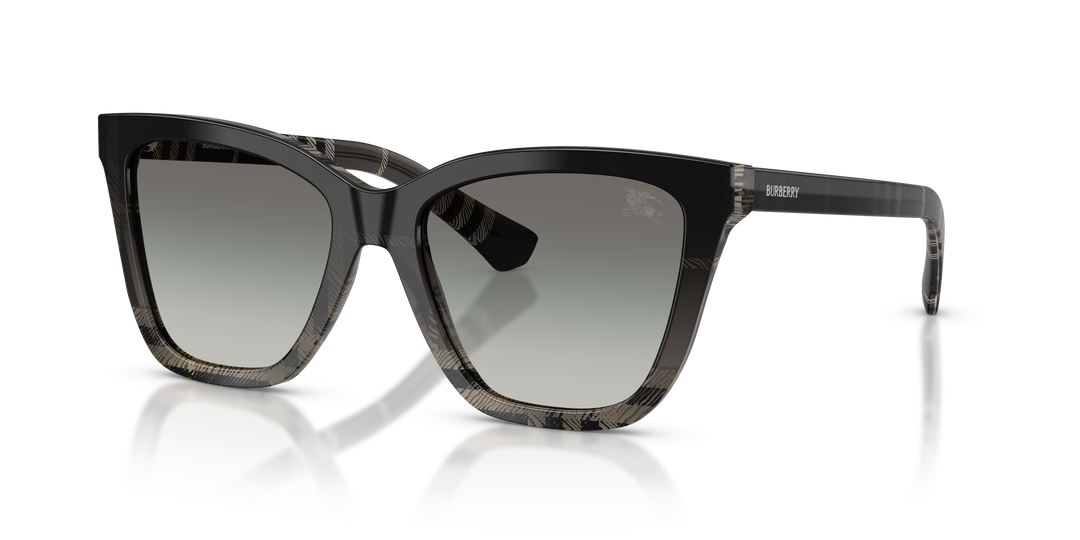 Burberry BE4470 420011 Cuadriculado Gris / Gris degradé vista 2