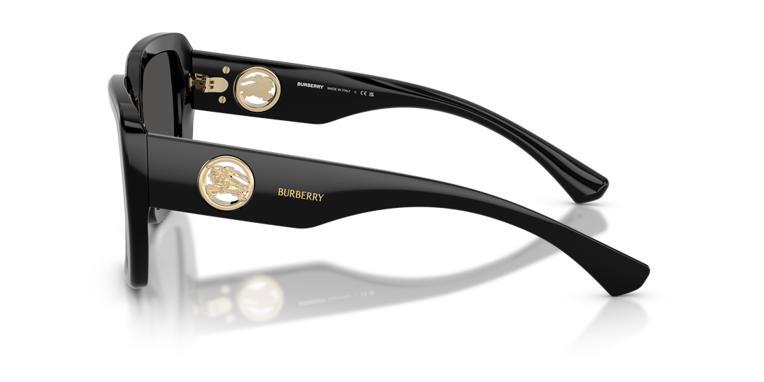 Burberry BE4471 300187 Negro / Gris oscuro vista 3
