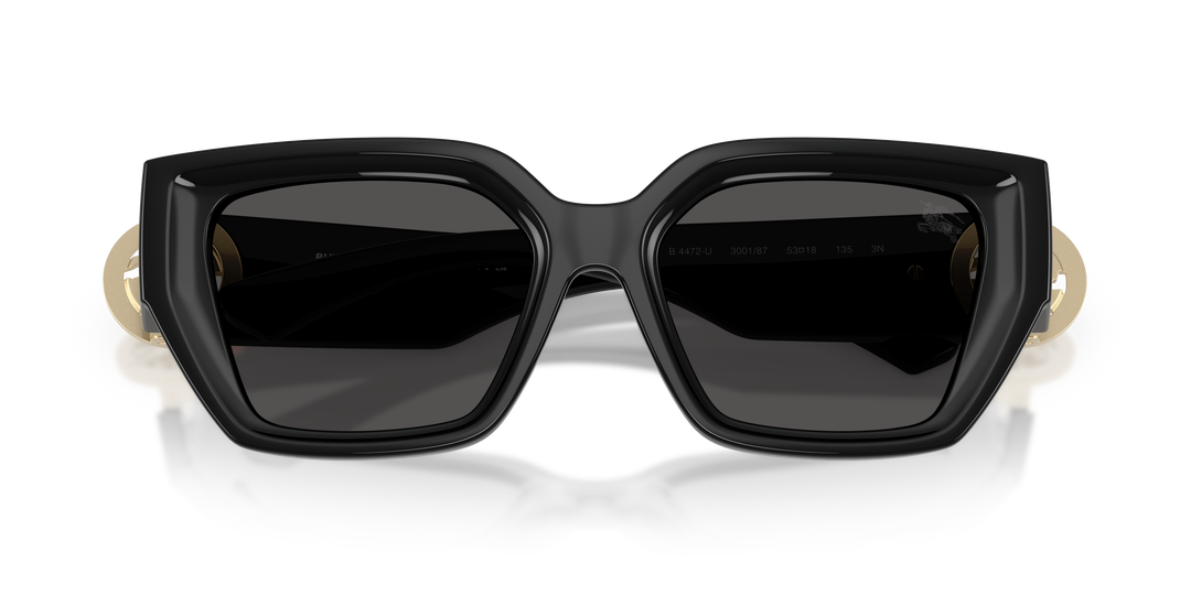 Burberry BE4472U 300187 Negro / Gris oscuro vista 6
