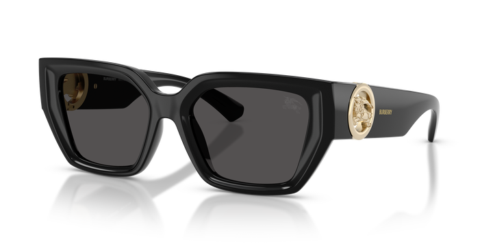 Burberry BE4472U 300187 Negro / Gris oscuro vista 2