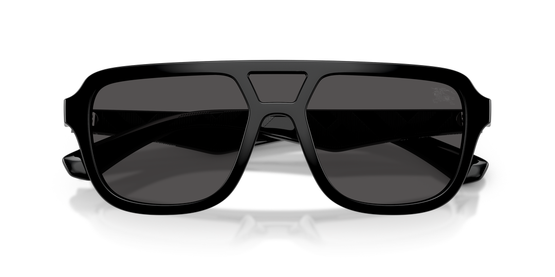 Burberry BE4474U 300187 Negro / Gris oscuro vista 6