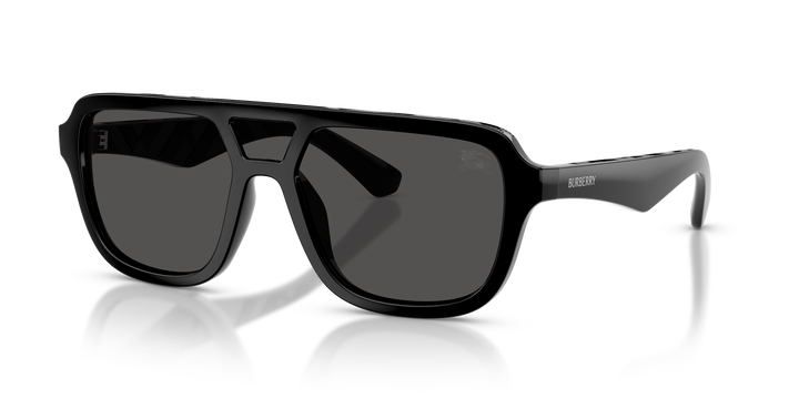 Burberry BE4474U 300187 Negro / Gris oscuro vista 2