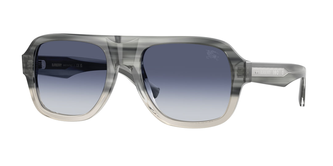 Burberry BE4478 420814 Striato Gris degradé / Gris Azul degradé vista 1