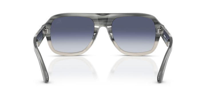 Burberry BE4478 420814 Striato Gris degradé / Gris Azul degradé vista 4