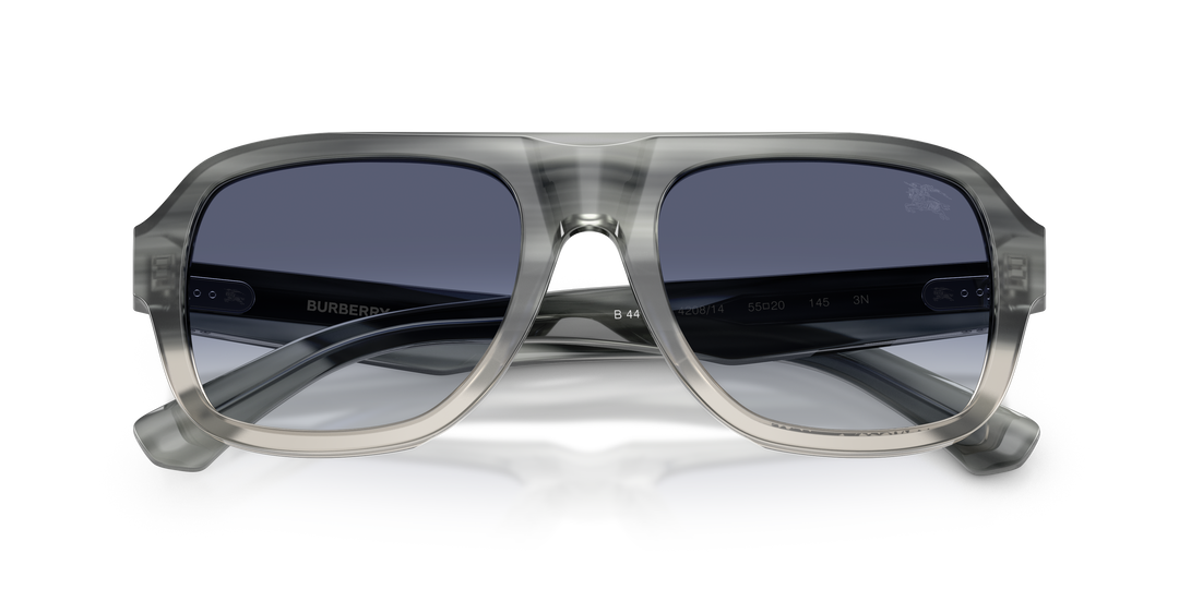 Burberry BE4478 420814 Striato Gris degradé / Gris Azul degradé vista 6