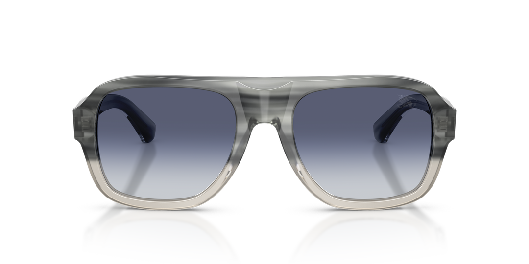Burberry BE4478 420814 Striato Gris degradé / Gris Azul degradé vista 5
