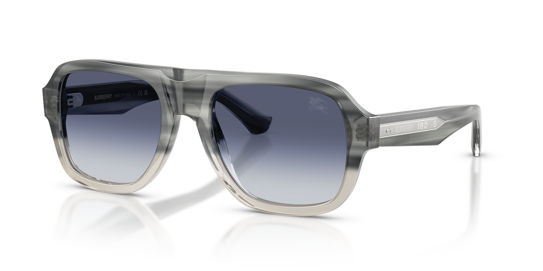 Burberry BE4478 420814 Striato Gris degradé / Gris Azul degradé vista 2