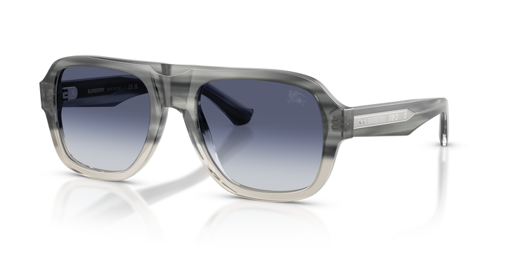 Burberry BE4478 420814 Striato Gris degradé / Gris Azul degradé vista 2