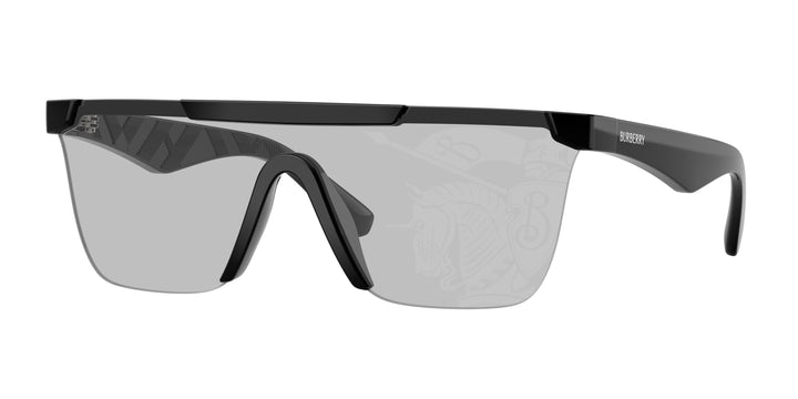 Burberry BE4480D 300169 Negro / Gris claro Espejo Plateado vista 1