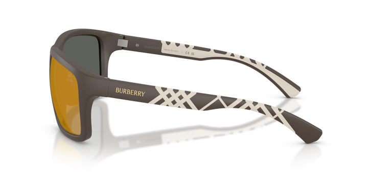 Burberry BE4483 42345A Marrón mate / Marrone Specchio Oro vista 3