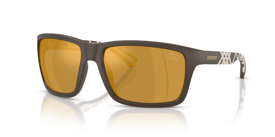 Burberry BE4483 42345A Marrón mate / Marrone Specchio Oro vista 2