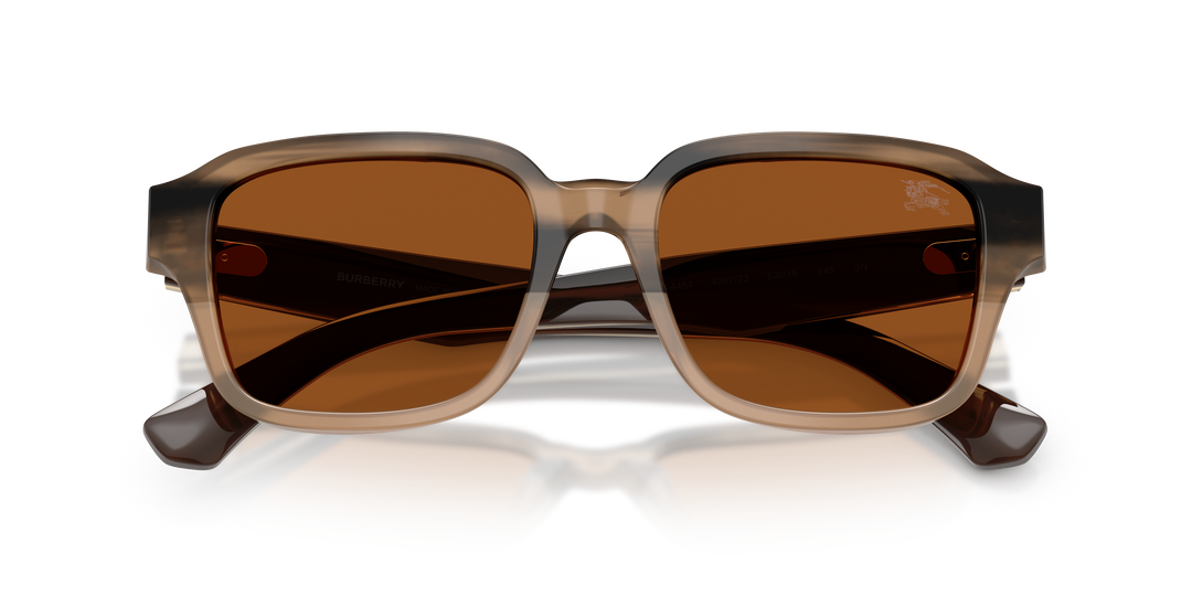 Burberry BE4484 420773 Beige A Rayas / Marrón oscuro vista 6