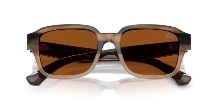 Burberry BE4484 420773 Beige A Rayas / Marrón oscuro vista 6