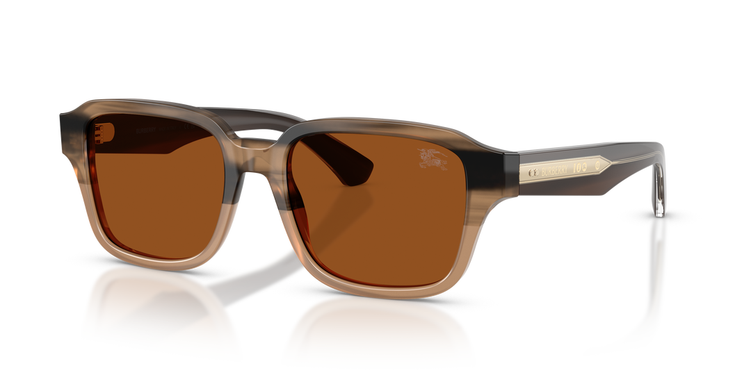 Burberry BE4484 420773 Beige A Rayas / Marrón oscuro vista 2
