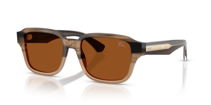 Burberry BE4484 420773 Beige A Rayas / Marrón oscuro vista 2