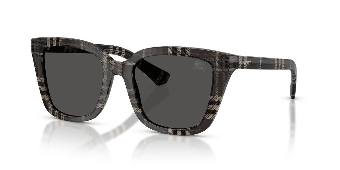 Burberry BE4487 419987 Cuadriculado Gris / Gris oscuro vista 2