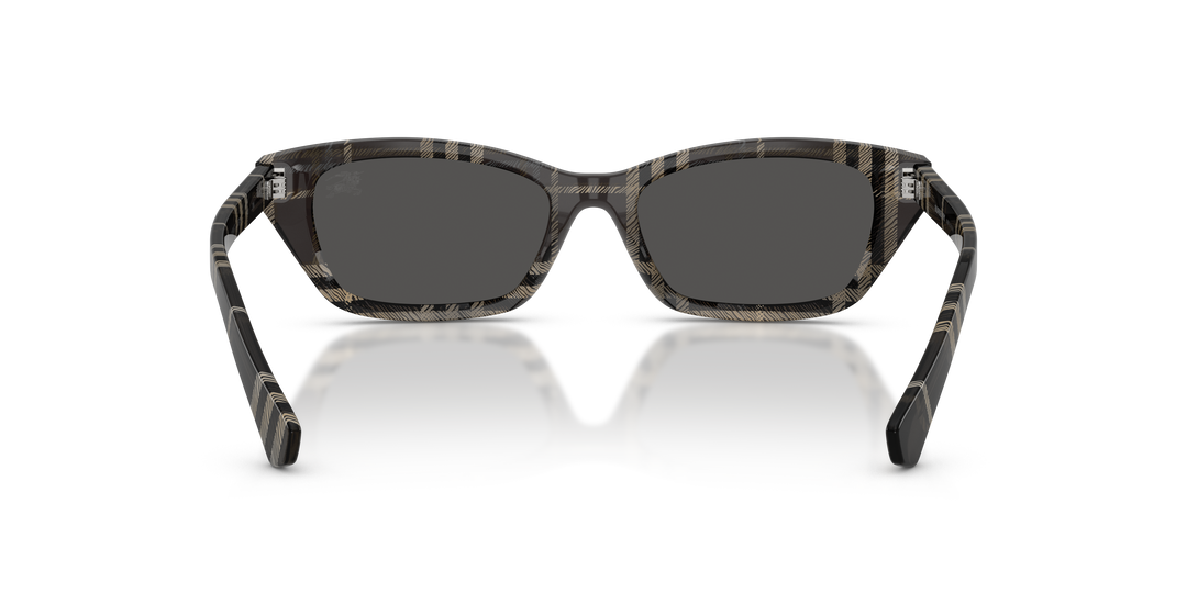 Burberry BE4488 419987 Cuadriculado Gris / Gris oscuro vista 4