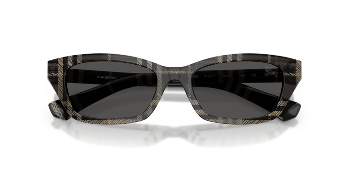 Burberry BE4488 419987 Cuadriculado Gris / Gris oscuro vista 6