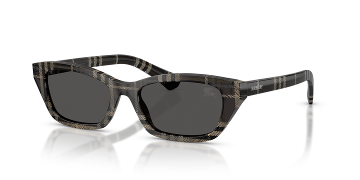 Burberry BE4488 419987 Cuadriculado Gris / Gris oscuro vista 2