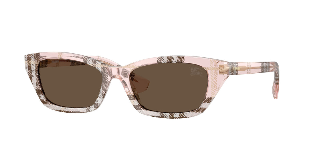 Burberry BE4488 422173 Cuadriculado Rosa / Marrón vista 1