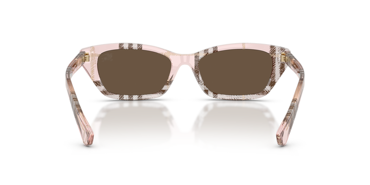 Burberry BE4488 422173 Cuadriculado Rosa / Marrón vista 4
