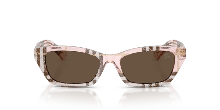 Burberry BE4488 422173 Cuadriculado Rosa / Marrón vista 5