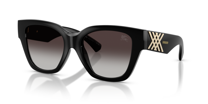Burberry BE4489U 300187 Negro / Gris degradé vista 2